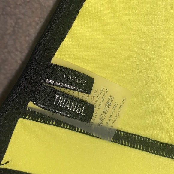 yellow triangl bikini - Picture 3 of 3